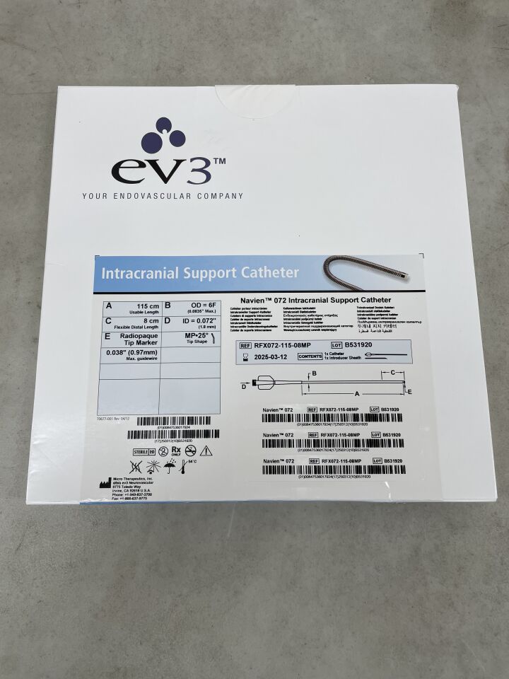 RFX072-115-08MP - EV3 - Navien 072 6F Intracranial Support Catheter 115cm, MP25, (BX/1) - ( Expiry Date: 2025-03-12 )