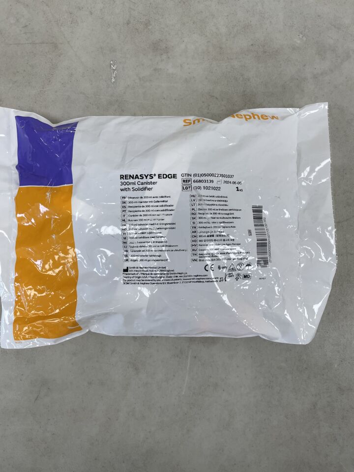 66803139 - 史密斯和內普休 - Renasys Edge 300ml 負壓傷口治療罐（含固化劑），（EA）-（有效期至：2099-12-31）