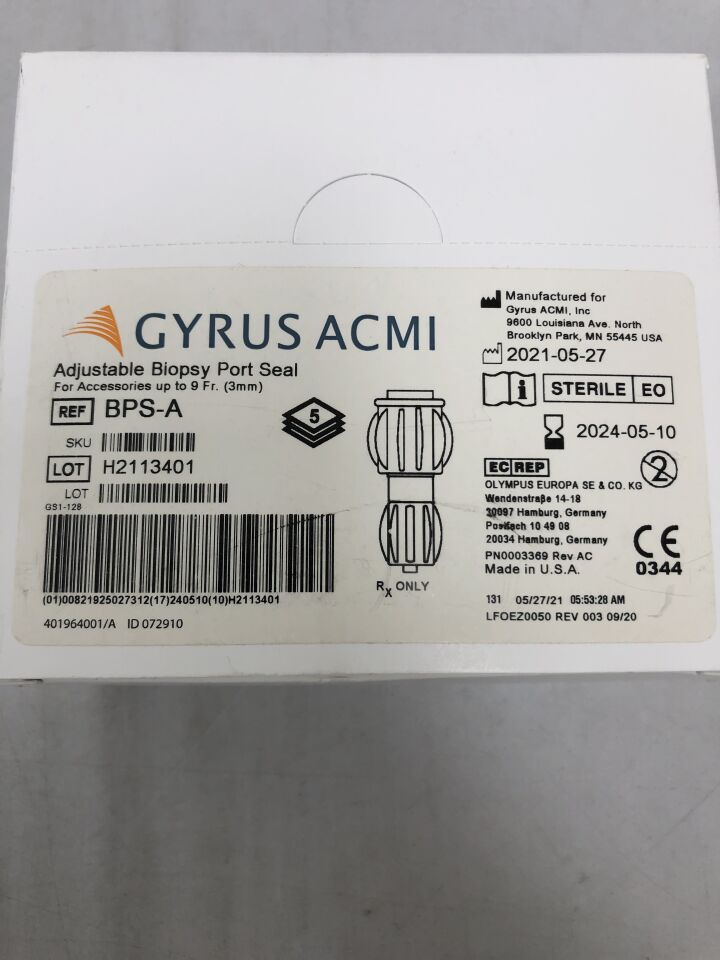 BPS-A - GYRUS ACMI - Adjustable Biopsy Port Seal, (BX/5) - ( Expiry Date: 2025-05-02 )