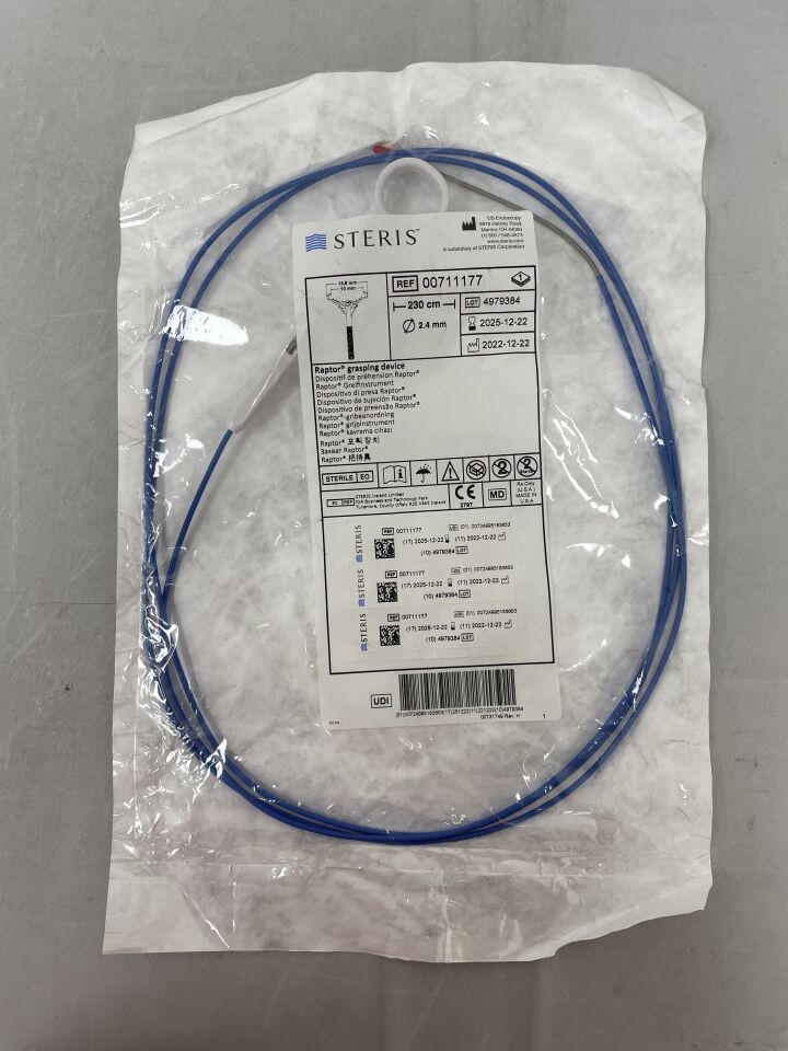 711177  -  STERIS  -  Raptor Grasping Device 2.4mm x 230cm , ( EA )  -  ( Expiry Date : 2025-12-22 )