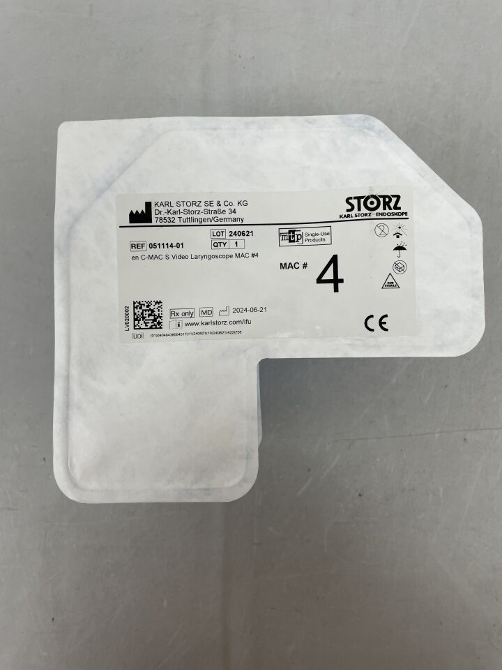 051114-01  -  STORZ  -  C-MAC S Video Laryngoscope MAC 4 , (  )  -  ( Expiry Date : 2099-12-31 )