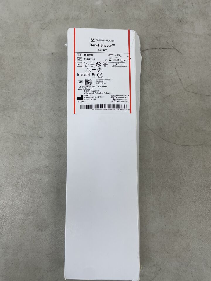 R-10008 - ZIMMER - AFEITADORA Relign 3 en 1 de 4,2 mm (caja de 4) - (Fecha de caducidad: 27/11/2025)