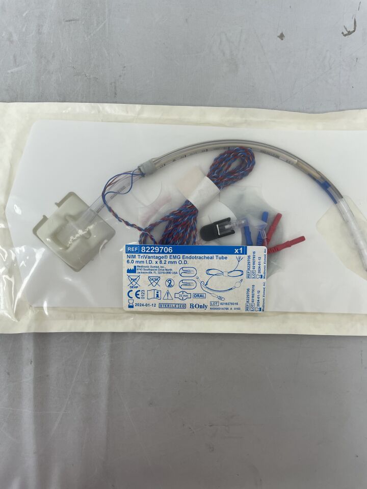 8229706 - MEDTRONIC - NIM TriVantage EMG Endotracheal Tude 6.0mm I.D. x 8.2mm OD, (EA) - ( Expiry Date: 2025-06-01 )