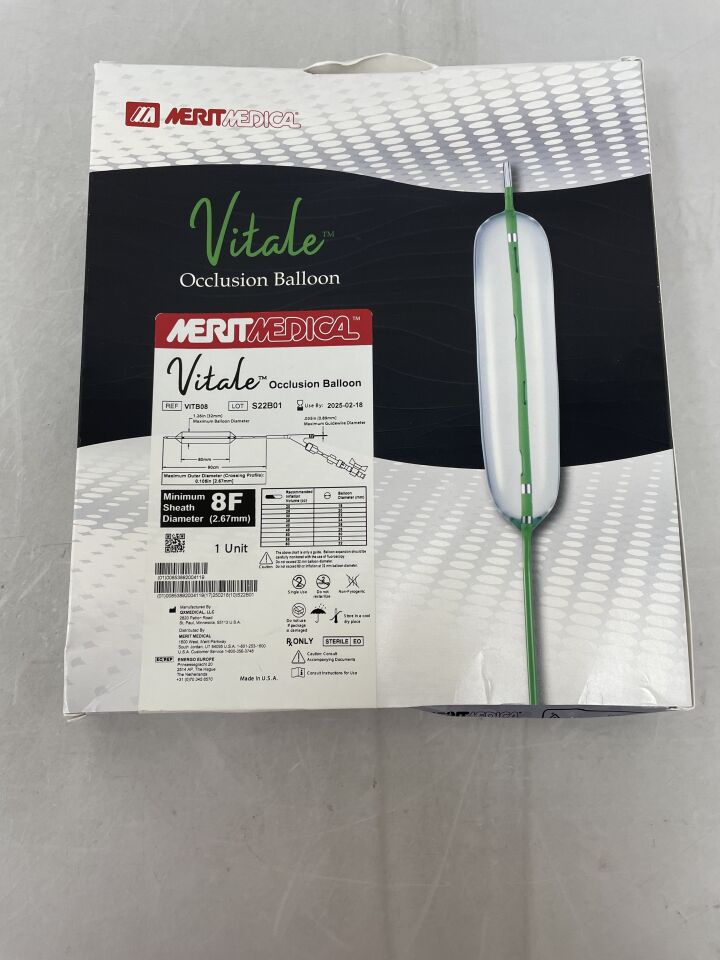 VITB08 - MERIT MEDICAL - Vitale Occlusion Balloon 8F, (BX/1) - ( Expiry Date: 2025-02-18 )