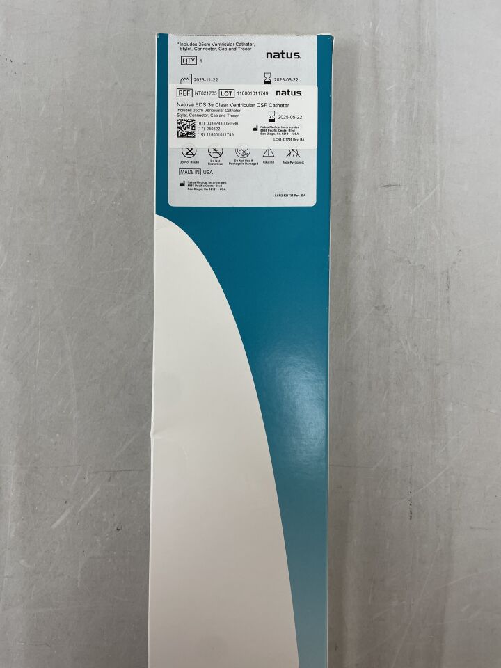 NT821735 - NATUS - evd standard clear ventricular catheter set, 1.5mm, (BX/1) - ( Expiry Date: 2025-05-22 )