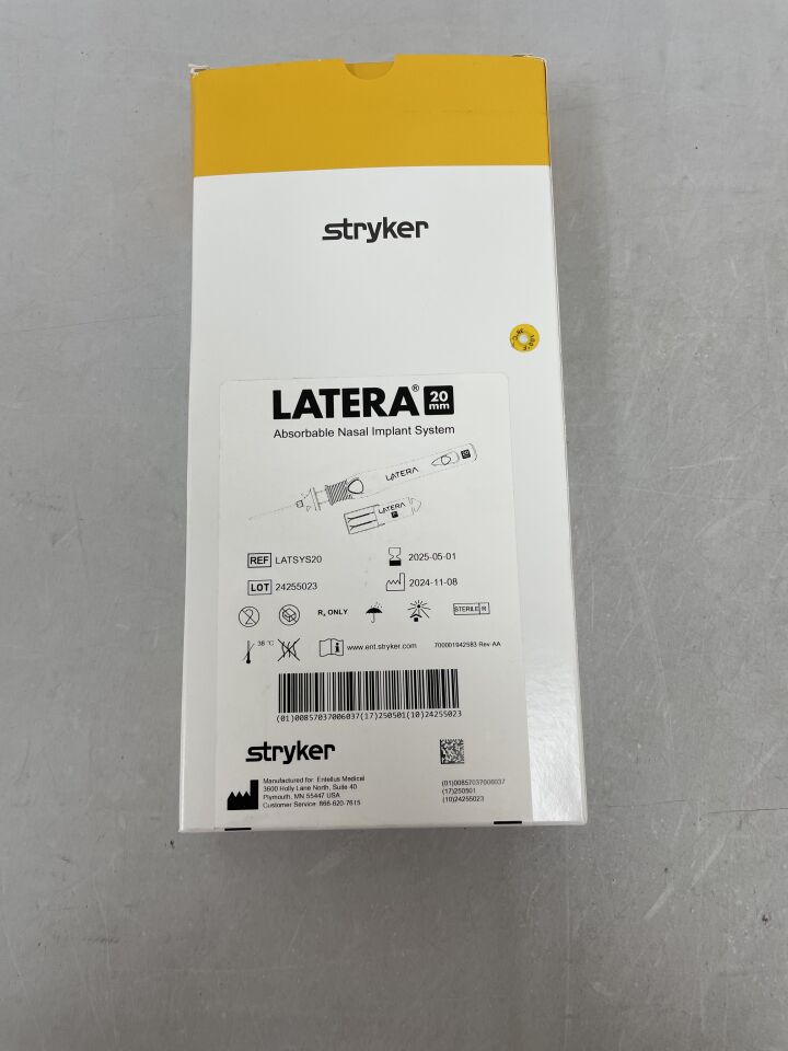 LATSYS20 - STRYKER - Latera Absorbable Nasal Implant System, 20mm, (BX/1) - ( Expiry Date: 2025-05-01 )
