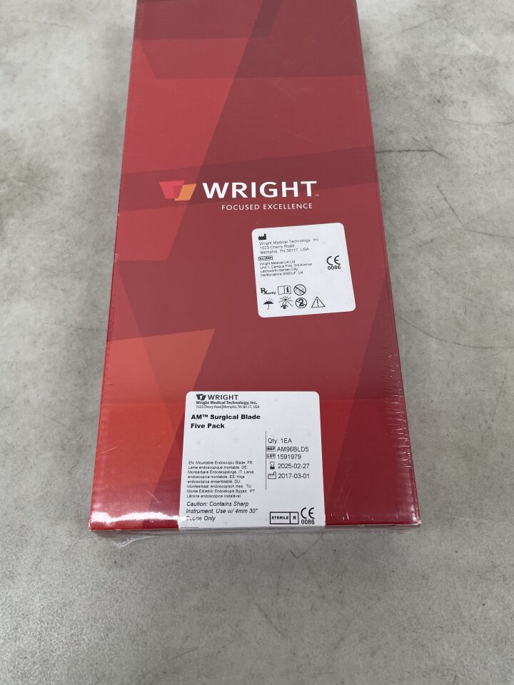 AM96BLD5 - WRIGHT MEDICAL - AM Surgical Blade for 4mm, 30° Scope, (BX/1) - ( Expiry Date: 2025-02-27 )