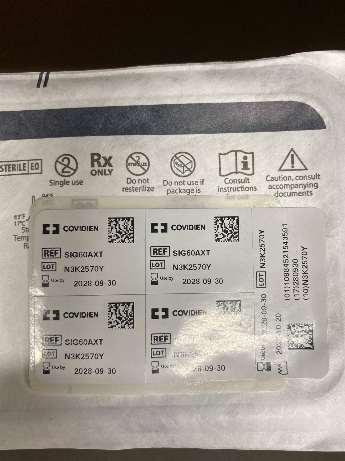 SIG60AXT - COVIDIEN - Tri-Staple 2.0 Single-Use Stapler Reload, 60 mm, (EA/1)
