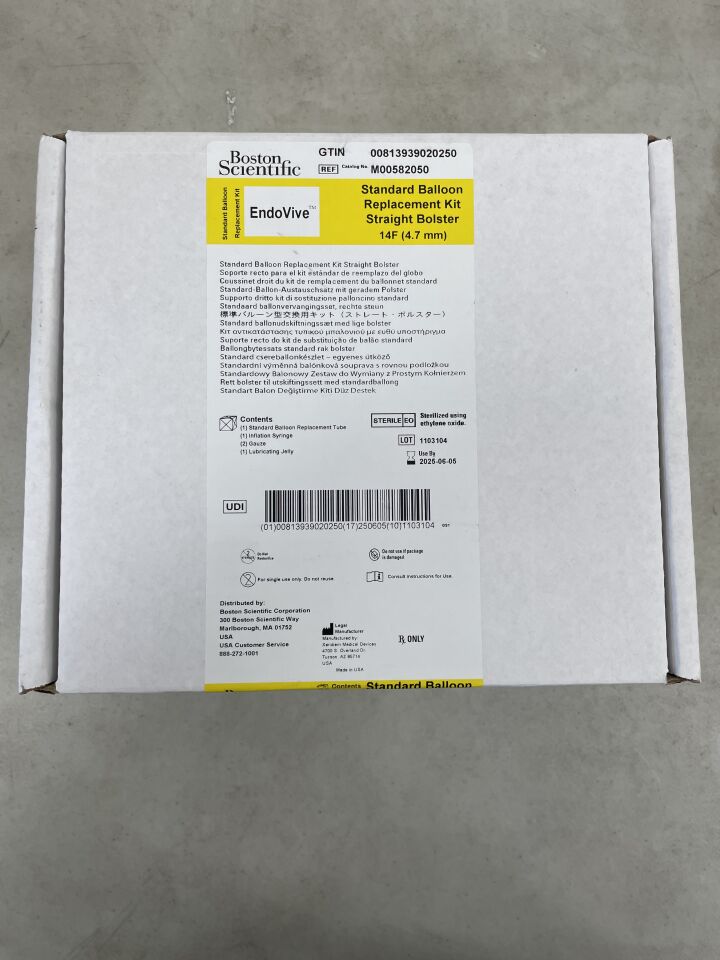 8205 - BOSTON SCIENTIFIC - endovive percutaneous standard balloon replacement 14fr (4.67mm) repl. g-tube, straight, (BX/1) - ( Expiry Date: 2025-06-05 )