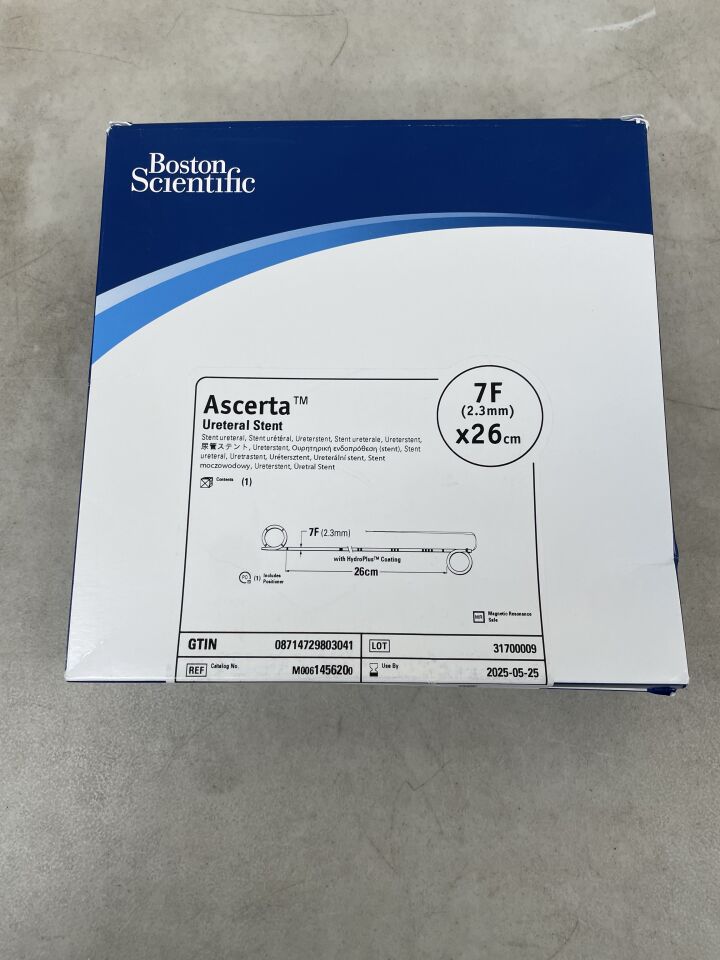 145620 - BOSTON SCIENTIFIC - Ascerta Ureteral Stent, 7F x 26cm , (BX/1) - ( Expiry Date: 2025-05-25 )