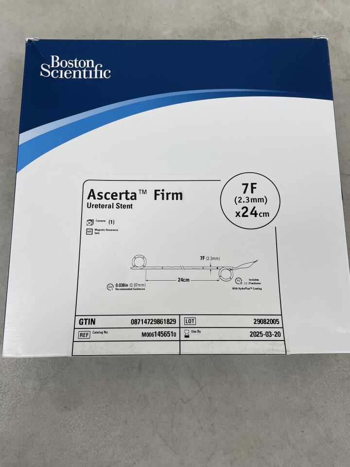 145651 - BOSTON SCIENTIFIC - Ascerta Firm Ureteral Stent - 7F x 24cm, (BX/1) - ( Expiry Date: 2025-03-20 )