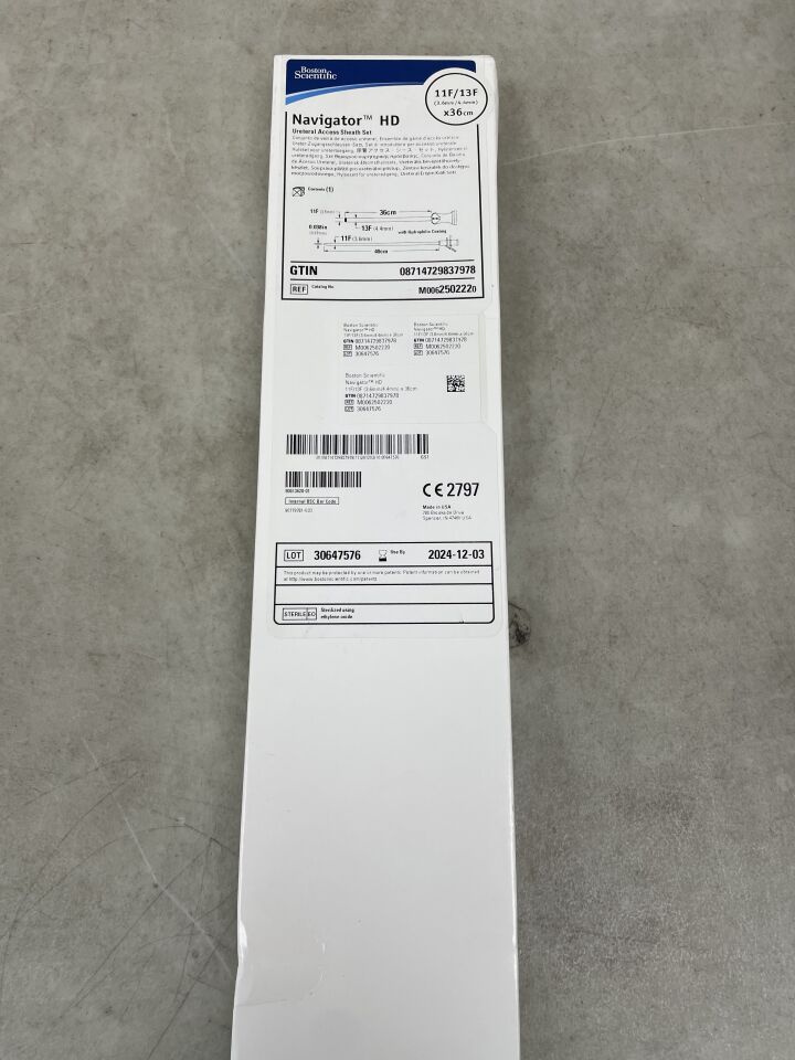 250222 - BOSTON SCIENTIFIC - Navigator HD Ureteral Access Sheath Set 11F/13F x 36cm, (BX/1) - ( Expiry Date: 2024-12-03 )