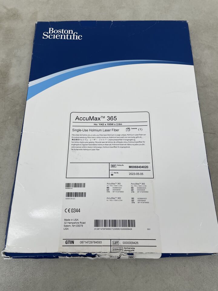 840402 - BOSTON SCIENTIFIC - AccuMax 365 Single-Use Holmium Laser Fiber - 100W x 2.6m, (BX/1) - ( Expiry Date: 2023-05-05 )