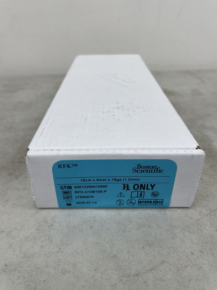 RFK-C10518S - BOSTON SCIENTIFIC - Cannula, 10cm,5mm tip,18G Sharp Curved, (BX/10) - ( Expiry Date: 2025-07-13 )
