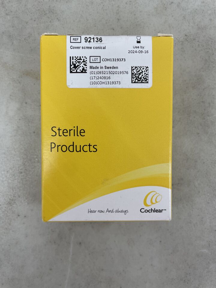 92136 - COCHLEAR - Cover Screw Conical, (BX/1) - ( Expiry Date: 2024-09-16 )