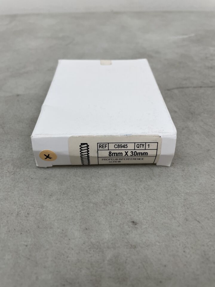 C8945 - CONMED - PROPEL INTERFERENCE SCREW, 8 x 30mm, (BX/1) - ( Expiry Date: 2024-08-21 )