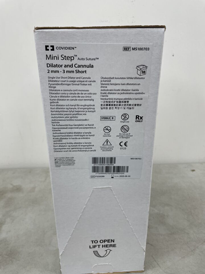 MS100703 - COVIDIEN - Mini Step Disposable Bladeless Trocar, 2/3 mm Size, (BX/10) - ( Expiry Date: 2025-06-30 )