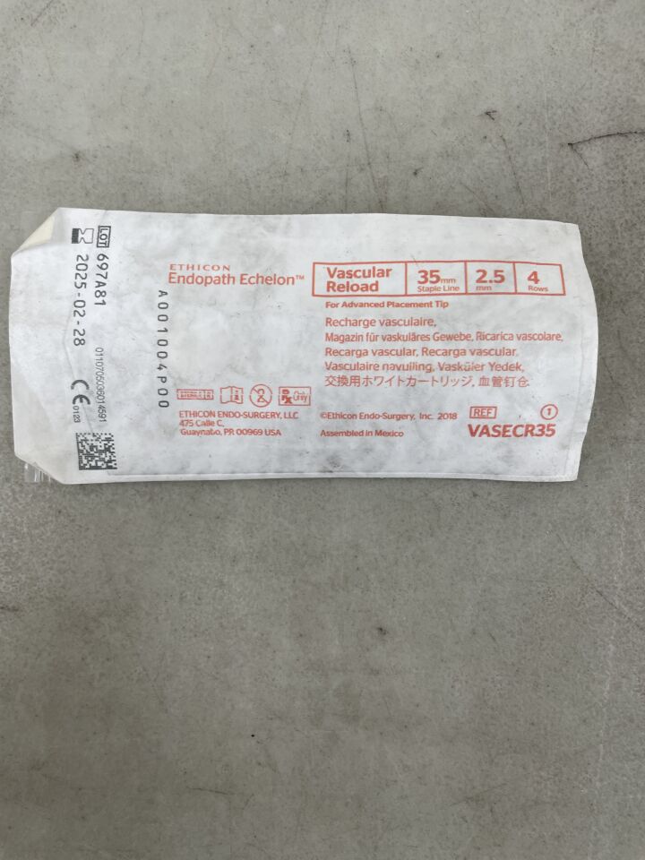 VASECR35 - ETHICON - Echelon Endopath Stapler Reload, For Advanced Placement Tip, (EA) - ( Expiry Date: 2025-02-28 )