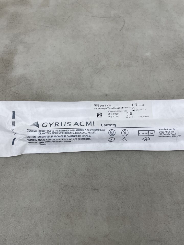 005-5-401 - GYRUS AMCI - Surgical Cautery High Temp, Elongated Tip, (EA) - ( Expiry Date: 2024-12-01 )
