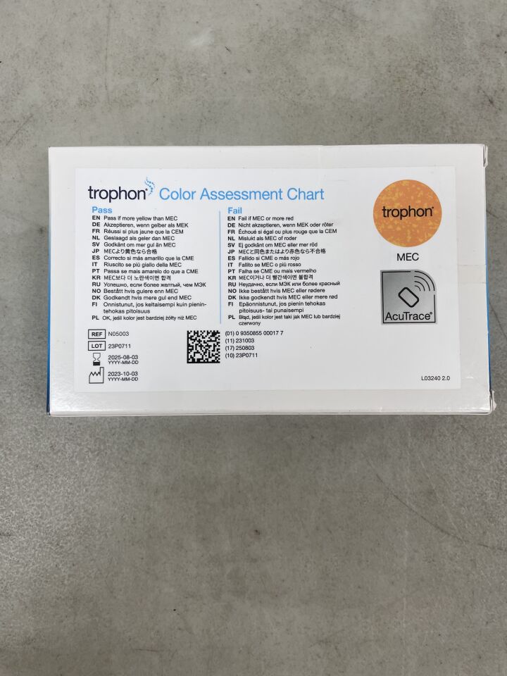 N05003 - NANOSONICS - Trophon Chemical Indicator, (BX/1) - ( Expiry Date: 2025-08-03 )