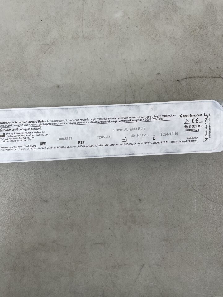 7205325 - SMITH & NEPHEW - Dyonics 5.5mm Abrader Burr, (EA) - ( Expiry Date: 2024-12-16 )