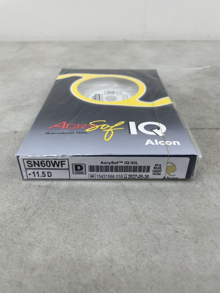 SN60WF.115 - ALCON - Lente intraocular plegable AcrySof IQ IOL, 11.5D, (caja/1) - (Fecha de caducidad: 30/05/2027)