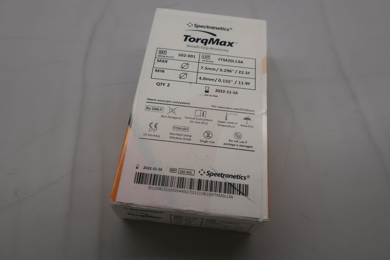 502-001 - SPECTRANETICS - torqmax sheath grip accessory, (BX/2) - ( Expiry Date: 2022-11-16 )
