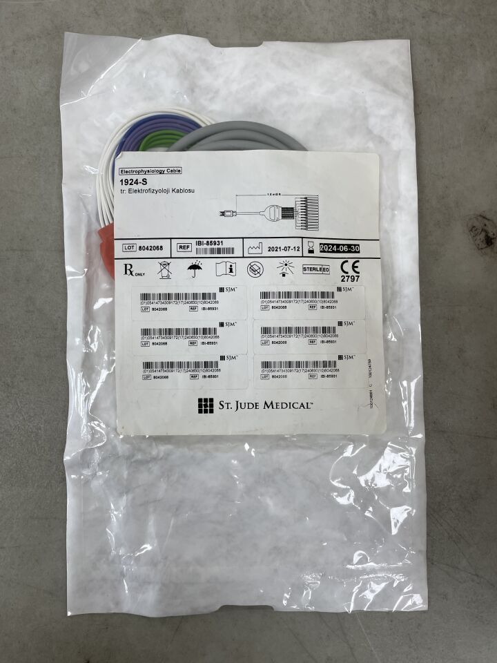 IBI-85931 - ST JUDE MEDICAL - Inquiry Diagnostic Connecting Cable, 1924-S, 24 Pin, 150cm, (EA) - ( Expiry Date: 2024-06-30 )