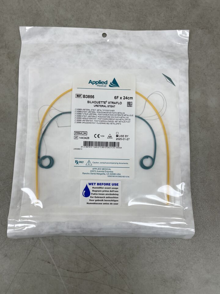 B3856 - APPLIED MEDICAL RESOURCES - Silhouette XtraFlo Ureteral Stent, 6 Fr dia. x 24 cm Length, () - ( Expiry Date: 2025-01-27 )