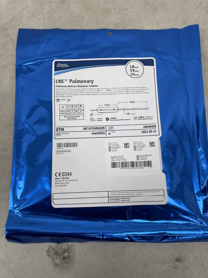 5032 - BOSTON SCIENTIFIC - CRE Pulmonary Balloon Dilatation Catheter - 18mm x 19mm x 20mm, (EA) - ( Expiry Date: 2023-09-21 )