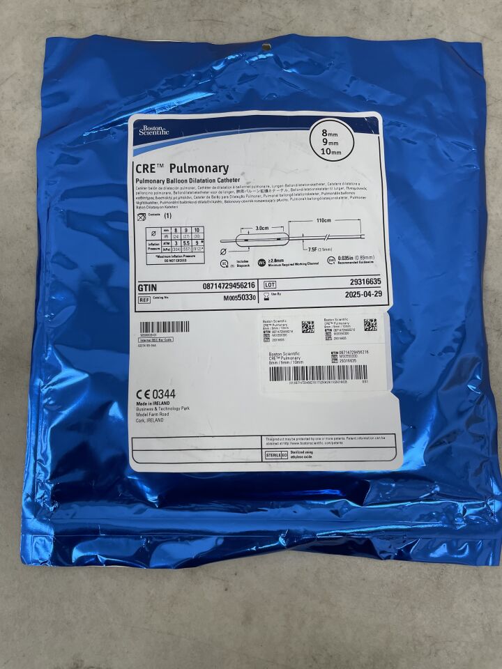 5033 - BOSTON SCIENTIFIC - CRE Pulmonary Balloon Dilatation Catheter - 8mm x 9mm x 10mm, (EA) - ( Expiry Date: 2025-04-29 )