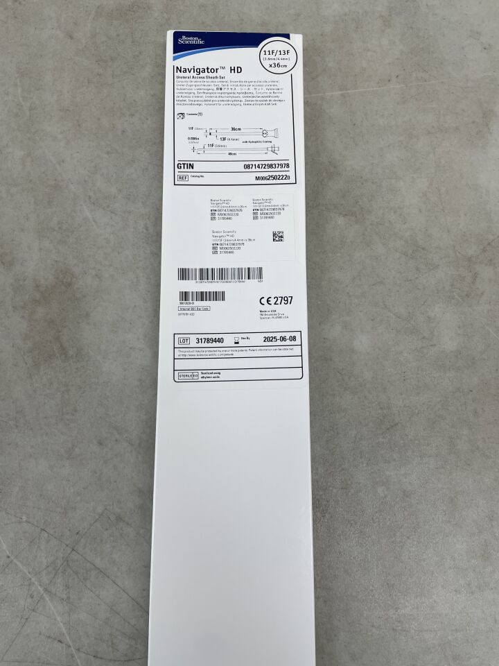 250222 - BOSTON SCIENTIFIC - Navigator HD Ureteral Access Sheath Set 11F/13F x 36cm, (BX/1) - ( Expiry Date: 2025-06-08 )