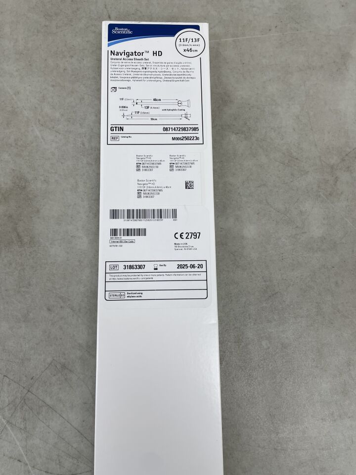 250223 - BOSTON SCIENTIFIC - Navigator HD Ureteral Access Sheath, 11/13F x 46cm, (BX/1) - ( Expiry Date: 2025-06-20 )
