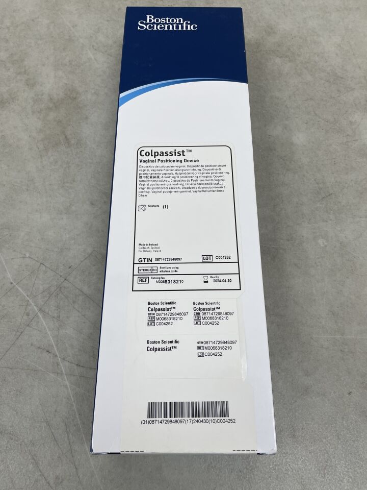 831821 - BOSTON SCIENTIFIC - Colpassist Vaginal Positioning Device, (BX/1) - ( Expiry Date: 2024-04-30 )