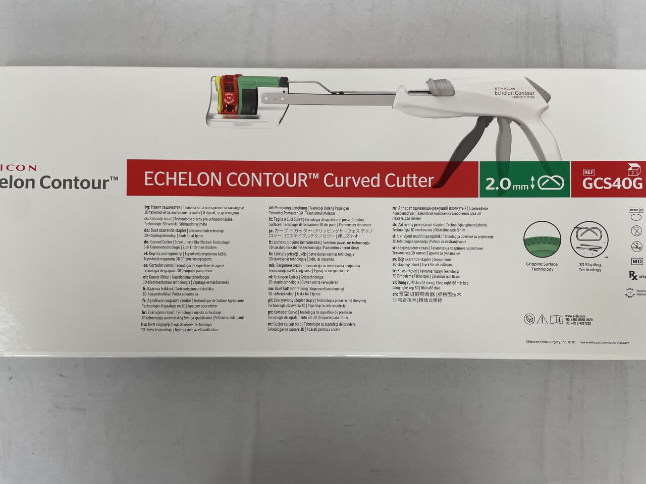 GCS40G - ETHICON - echelon gst+3d 40mm curved cutter with green reload, (BX/1) - ( Expiry Date: 2025-07-31 )
