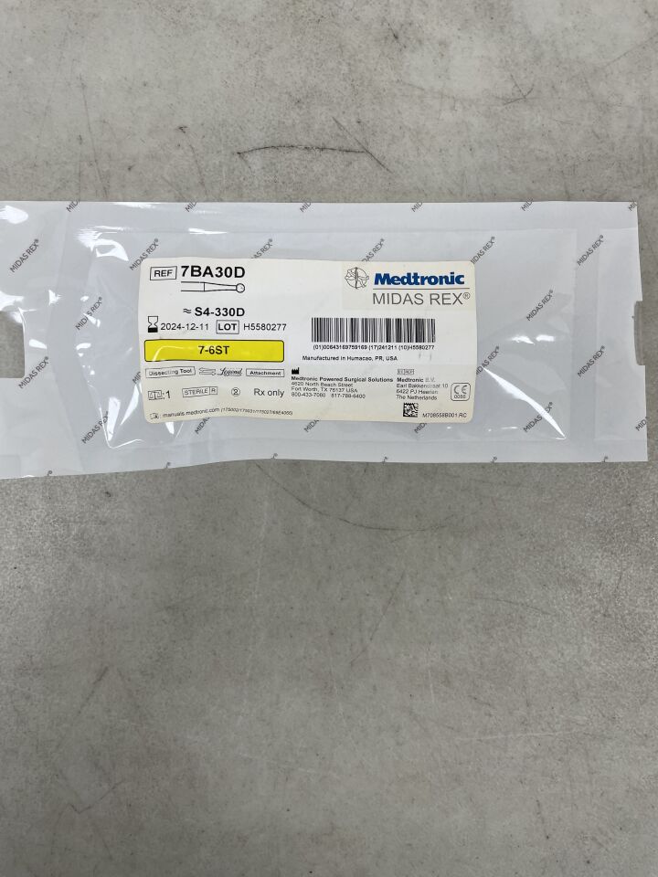 7BA30D - MEDTRONIC - Midas Rex MR8 Diamond Ball Dissecting Tool, 3 mm Head Diameter x 7 cm Shaft Length, (EA) - ( Expiry Date: 2024-12-11 )