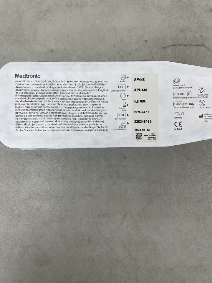 APU448 - MEDTRONIC - Aortic Punch, Standard Handle 4.8mm, (EA) - ( Expiry Date: 2025-04-12 )