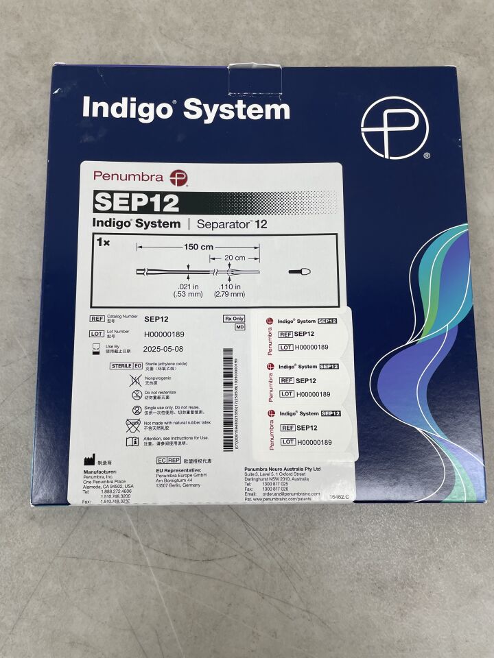 12-Sep - PENUMBRA - Indigo Separator 12, (BX/1) - ( Expiry Date: 2025-05-08 )