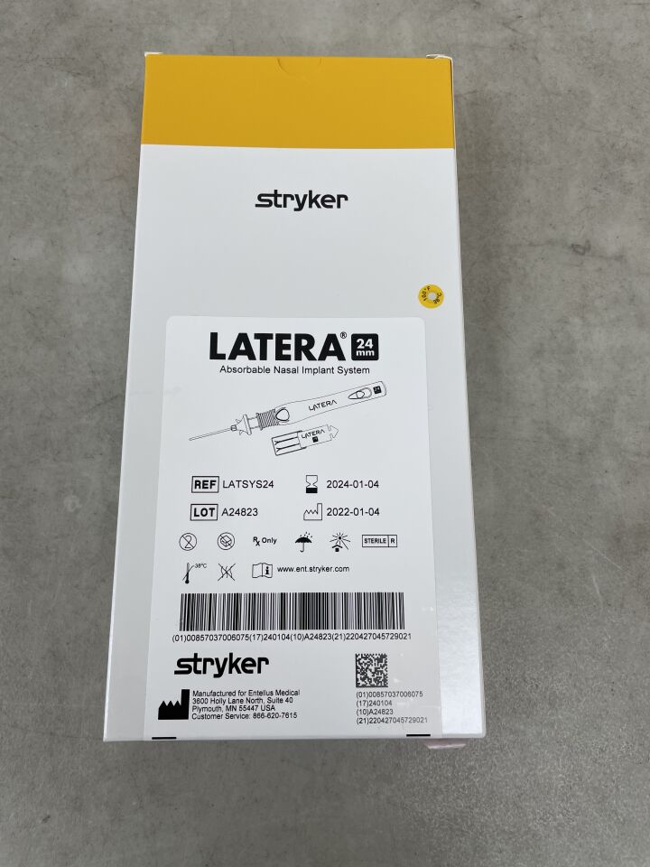 LATSYS24 - STRYKER - Latera Absorbable Nasal Implant System, 24mm, (BX/1) - ( Expiry Date: 2024-01-04 )