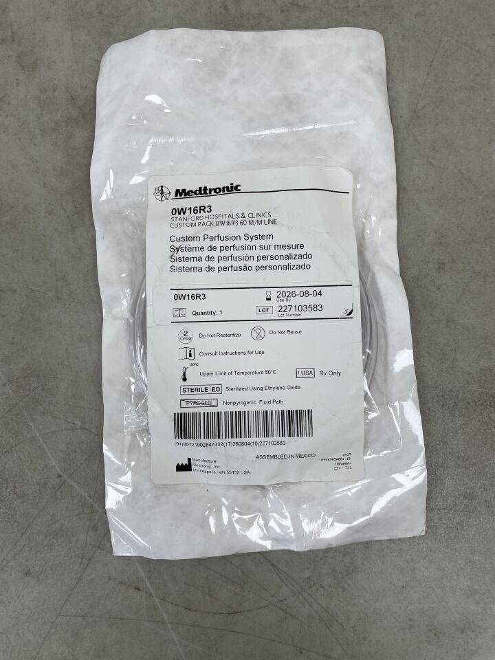 0W16R3  -  MEDTRONIC  -  Custom Perfusion System 60 M/M Line , ( EA )  -  ( Expiry Date : 2026-08-04 )