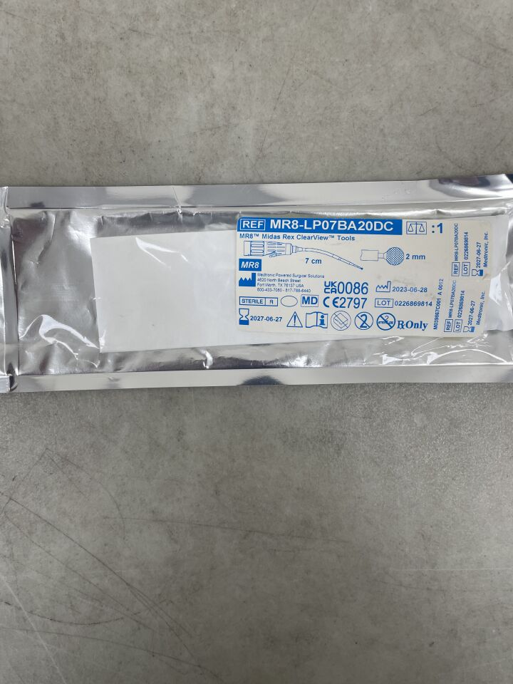 MR8-LP07BA20DC  -  MEDTRONIC  -  Midas Rex ClearView MR8 Proximal Bend, 7cm x 2mm, Ball Diamond Coarse (No Box) , ( EA )  -  ( Expiry Date : 2027-06-27 )