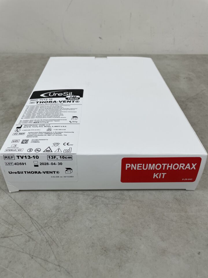 TV13-10  -  URESIL  -  Thora-Vent Thoracic Vent Procedure Tray 13F/10cm , ( BX/1 )  -  ( Expiry Date : 2028-04-30 )