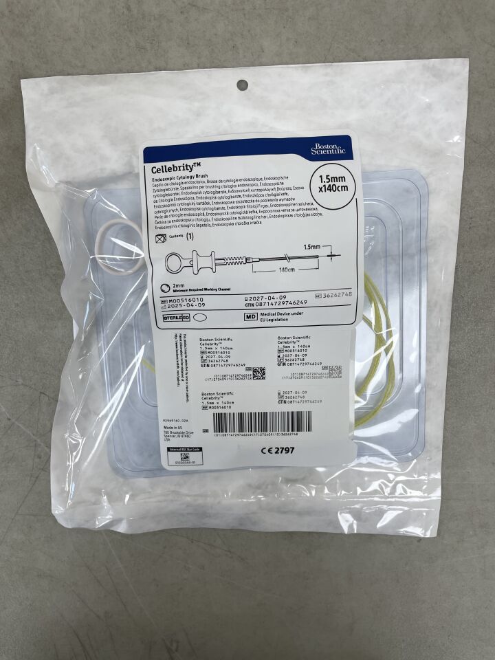 1601  -  BOSTON SCIENTIFIC  -  Cellebrity Endoscopic Cytology Brush - 1.5mm x 140cm , ( EA )  -  ( Expiry Date : 2027-04-09 )