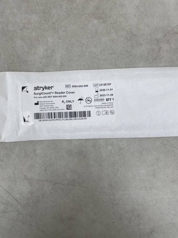 0694-002-006  -  STRYKER  -  SurgiCount + Reader Cover , ( EA )  -  ( Expiry Date : 2026-11-01 )