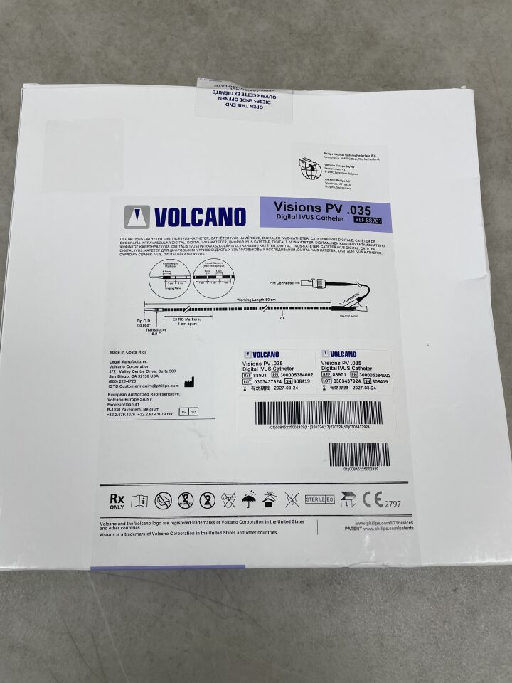 88901 - VOLCANO - Visions PV .035 數位 IVUS 90cm, 8.5F, ( BX/1 ) - ( 有效期限：2027-03-24 )