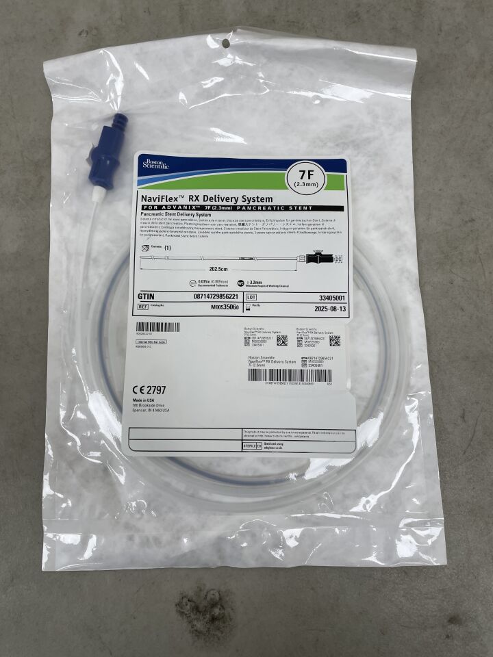 3506 - BOSTON SCIENTIFIC - NaviFlex RX Delivery System for Advanix 7Fr Pancreatic Stents - 7Fr, (EA) - ( Expiry Date: 2025-08-13 )