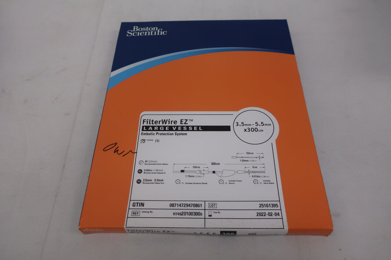 20100300 - BOSTON SCIENTIFIC - FilterWire EZ Large Vessel 3.5mm - 5.5mm x 300cm, (BX/1) - ( Expiry Date: 2025-07-18 )