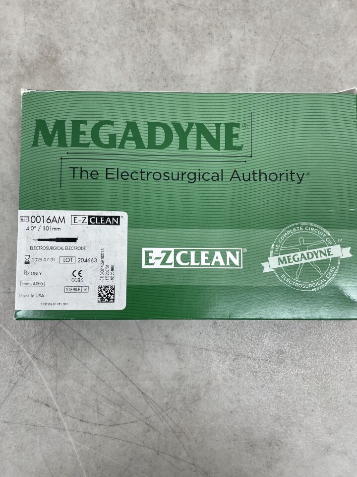 0016AM - ETHICON - MEGADYNE E-Z CLEAN Electrosurgical Electrodes Needle Modified 4.0 inch, (BX/12) - ( Expiry Date: 2025-07-31 )