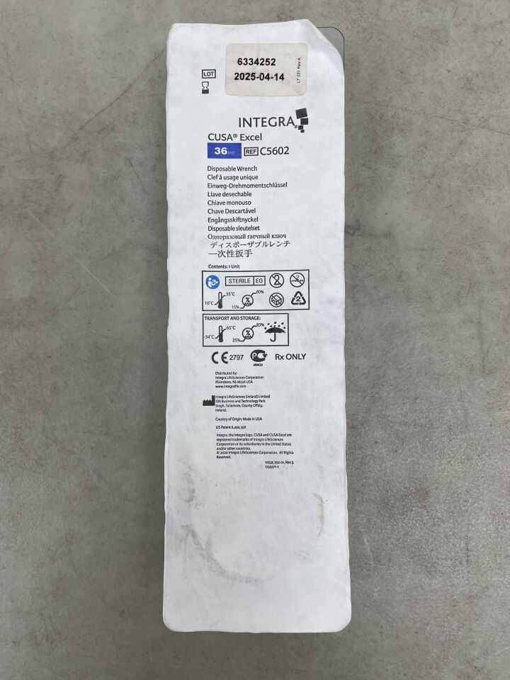 C5602 - INTEGRA - Cusa Excel Disposable Wrench 36kHz, (EA) - ( Expiry Date: 2025-04-14 )