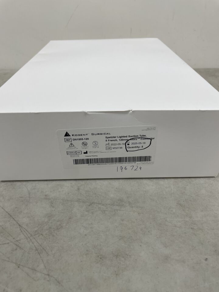 DN1505-120 - KATALYST SURGICAL - Spetzler Lighted Suction Tube, 5 French, 120mm long, (BX/5)